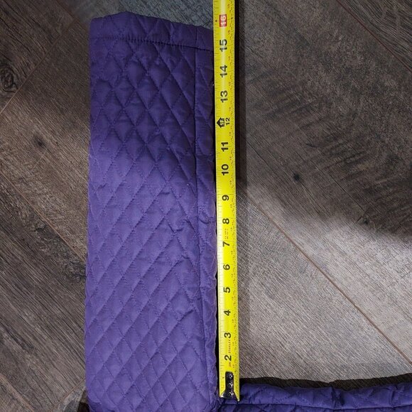 Jane Ashley Women's Quilted Coat, Size Medium Jacket Purple - Picture 15 of 16